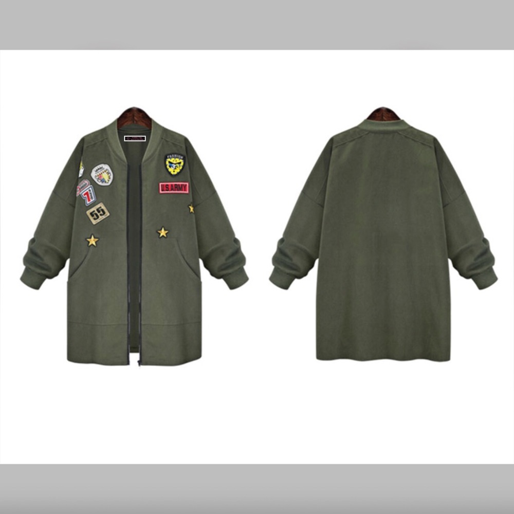 SOLD!!! Long Bomber Jacket